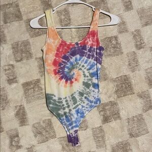 Abercrombie & Fitch Multicolor Tie-Dye Bodysuit